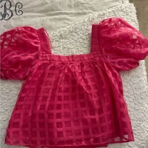 Pink Boutique Puff Top